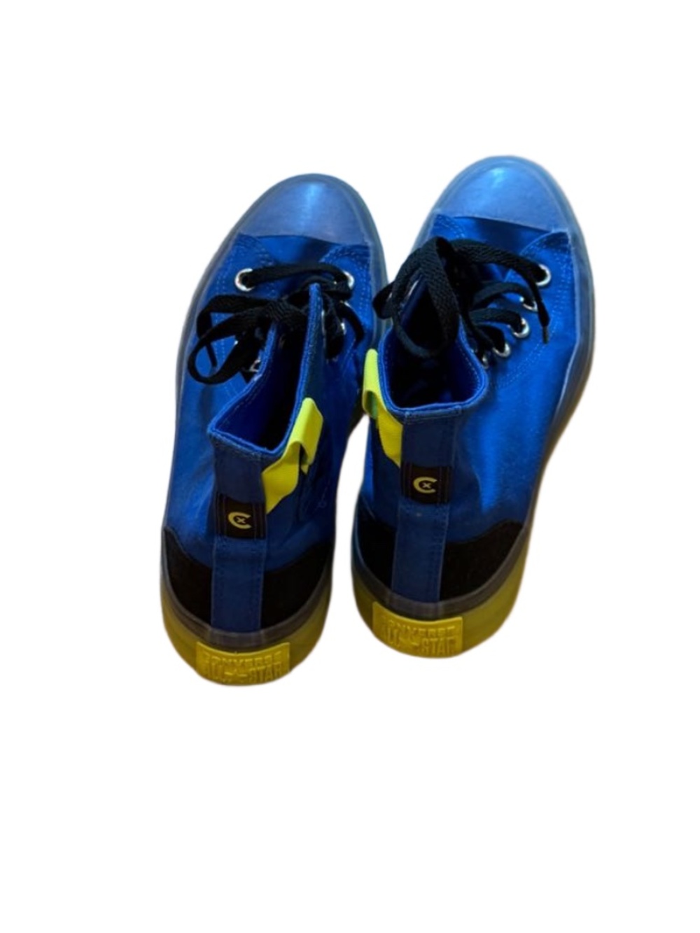 Worn once Rare Converse cobalt blue high top sneakers woman’s 8.5 Men’s 6.5 - Picture 5 of 6